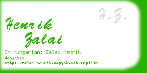 henrik zalai business card